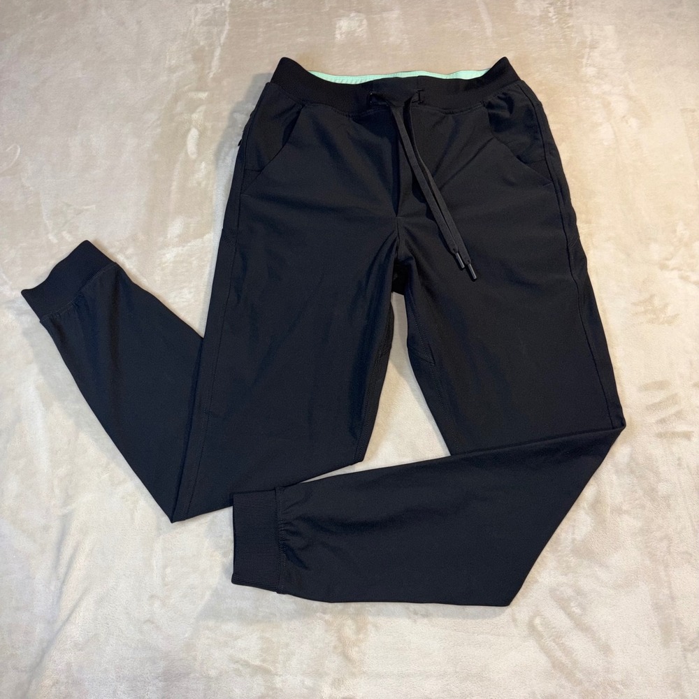 Birddogs Boom Black Joggers Women Size Medium Mint Green Liner Athletic Pants